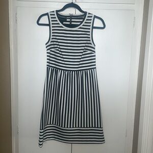 Black and White Striped Dress